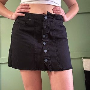 Black Mini Skirt Size Medium